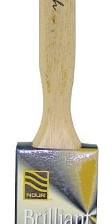 Nour 1331-37N Paint Brush, 1-1/2 in W, Angle Brush, 1-1/2 in L Bristle, Polyester Bristle, Sash Handle