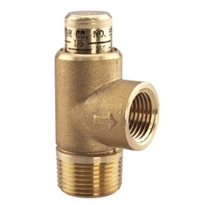 Watts 0371271 Series 530C Pressure Relief Valve, 1/2 in, MNPT x FNPT, 50 to 175 psi Adjustment, 150 psi Setting