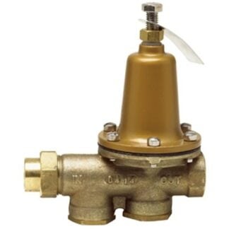 Watts 9217 Pressure Reducing Valve, 1/2 in, Female Threaded, 25 to 75 psi Adjustment, 50 psi Setting