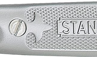 STANLEY 10-209 Utility Knife, 3 in W Blade, HCS Blade, Straight Handle, Gray Handle