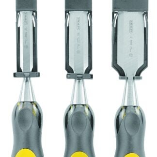 STANLEY Thru-Tang Series 16-970 Chisel Set, 3-Piece, Yellow