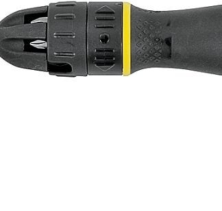 STANLEY 68-010 Ratcheting Screwdriver, 10-in-1 Drive, 10-1/2 in OAL, Rubber Handle, Ergonomic Handle