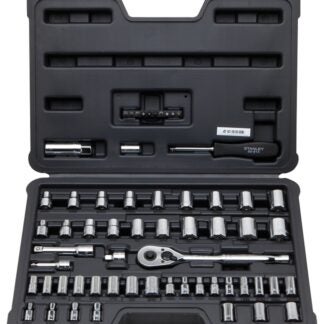 STANLEY STMT71650 Mechanics Tool Set, 60-Piece, Steel, Polished Chrome