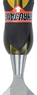 STANLEY 16-979 Chisel, 1-1/4 in Tip, 9 in OAL, Chrome Carbon Alloy Steel Blade, Ergonomic Handle