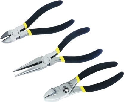 STANLEY 84-114 Plier Set, Steel, Nickel Chrome