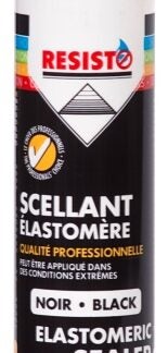 Resisto 65650 Elastomeric Sealant, Paste, Black, 10 oz, Cartridge