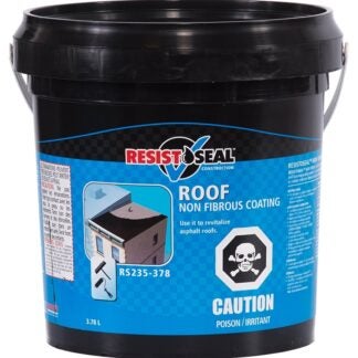 Resisto 53020 Roof Coating, Black, 3.78 L, Viscous Liquid Sells in Quantity of 4