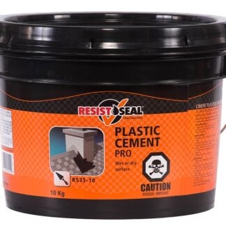 Resistoseal 53014 Pro Plastic Cement, Black, Liquid, 22 lb