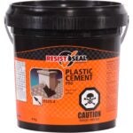 Resistoseal 53012 Pro Plastic Cement, Black, Liquid, 9 lb Sells in Quantity of 4