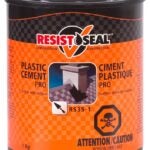 Resistoseal 53013 Pro Plastic Cement, Black, Liquid, 2.2 lb