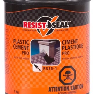 Resistoseal 53013 Pro Plastic Cement, Black, Liquid, 2.2 lb