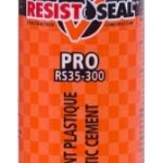 Resistoseal 53010 Pro Plastic Cement, Black, Liquid, 10 oz Sells in Quantity of 20