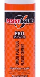 Resistoseal 53010 Pro Plastic Cement, Black, Liquid, 10 oz Sells in Quantity of 20