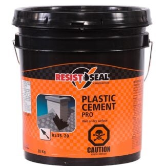 Resistoseal 53016 Plastic Cement, Black, Liquid, 44 lb