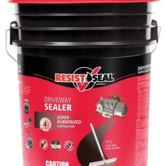 Resistoseal 50103/50000 Asphalt Driveway Sealer, Liquid, Black, 17 L Pail