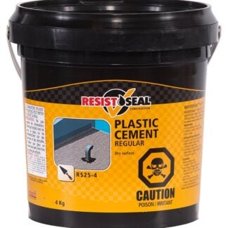 Resistoseal 53004 Regular Plastic Cement, Black, Liquid, 9 lb Sells in Quantity of 4