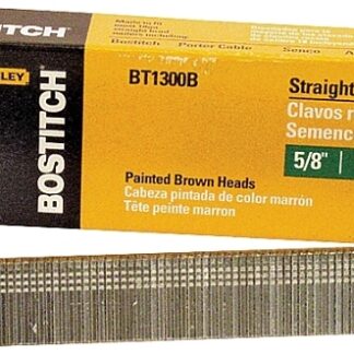 Bostitch BT1300B Nail, 5/8 in L, 18 Gauge, Steel, Coated, Brad Head, Smooth Shank