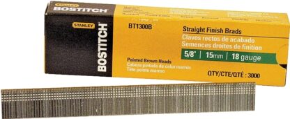 Bostitch BT1300B Nail, 5/8 in L, 18 Gauge, Steel, Coated, Brad Head, Smooth Shank