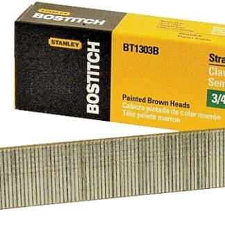 Bostitch BT1303B Nail, 3/4 in L, 18 Gauge, Steel, Coated, Brad Head, Smooth Shank