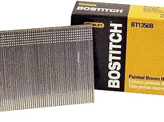 Bostitch BT1350B Nail, 2 in L, 18 Gauge, Steel, Coated, Brad Head, Smooth Shank