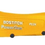 Bostitch PowerSlam PowerCrown Series PC2K Hammer Tacker, 168 Magazine, 7/16 in W Crown, 1/4 to 3/8 in L Leg, Yellow