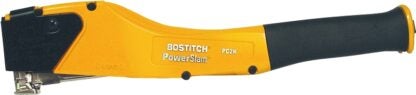 Bostitch PowerSlam PowerCrown Series PC2K Hammer Tacker, 168 Magazine, 7/16 in W Crown, 1/4 to 3/8 in L Leg, Yellow