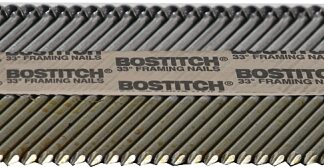 Bostitch PT-12D131FH25 Framing Nail, 3-1/4 in L, Steel, Clipped Head, Smooth Shank