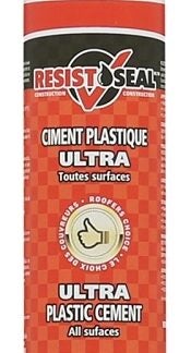 Resistoseal 53017 Ultra Plastic Cement, Black, Liquid, 10 oz