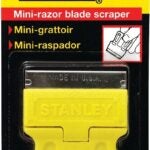 STANLEY 28-100 Razor Blade Scraper, 1-1/2 in W Blade, Single-Edge Blade, HCS Blade, Plastic Handle, 1-13/16 in OAL Sells in Quantity of 12