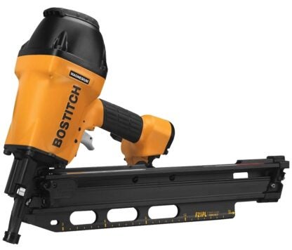 Bostitch F21PL Framing Nailer, 60 Magazine, 21 deg Collation, Plastic Strip Collation, 0.075 cfm/Shot Air