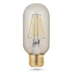 Feit Electric T14/VG/LED LED Bulb, Decorative, T14 Lamp, 40 W Equivalent, E26 Lamp Base, Dimmable, Amber Sells in Quantity of 4