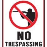 Hy-Ko HW-83 Sign, Private Property NO TRESPASSING or Hunting, Aluminum, 18 in H x 12 in W Dimensions