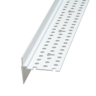 Wallboard Tool TT9010 Tear Away L Bead, 10 ft L, 1/2 in W, 10 in Inner x 18 in Outer Corner Radius Sells in Quantity of 50