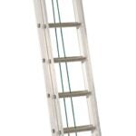 Louisville LP-2024 Extension Ladder, 225 lb, Aluminum