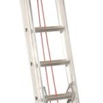 Louisville LP-1020 Extension Ladder, 200 lb, Aluminum