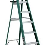 Louisville LP-30677 Step Ladder, 225 lb, Type 2 Duty Rating, Fiberglass