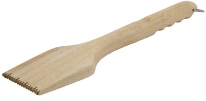 GrillPro 77635 Grill Scraper, Wood, Wood Handle, Long Handle, 10 in L Handle, 17 in OAL