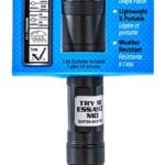 Dorcy 41-4117 Flashlight, AA Battery, Alkaline Battery, 250 Lumens High, 80 Lumens Low Lumens, Spot Beam, Black