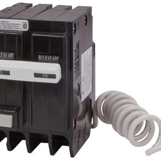 Eaton GFTCB215 Circuit Breaker, GFCI, Type GFTCB, 15 A, 2-Pole, 120/240 VAC, Common, Long Time, Instantaneous Trip