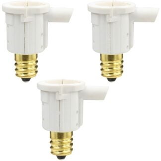 PowerZone ORPCAC311 Candelabra Base Adapters, 120 V, White