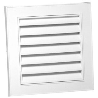 Duraflo 626045-00 Gable Vent, 16.8 in L, 16.8 in W, Square, White