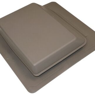 Duraflo 6065WW Roof Vent, 17-1/4 in OAW, 61 sq-in Net Free Ventilating Area, Polypropylene, Weathered Wood