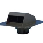 Duraflo 6013BL Roof Dryer Exhaust Vent, 5 in Duct, Black Hood