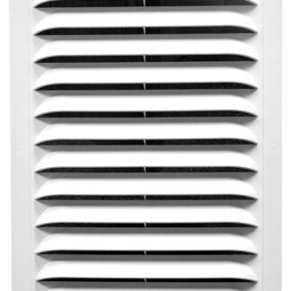 Duraflo 621218 Gable Vent, 20-1/2 in L, 14.813 in W, Polypropylene, White