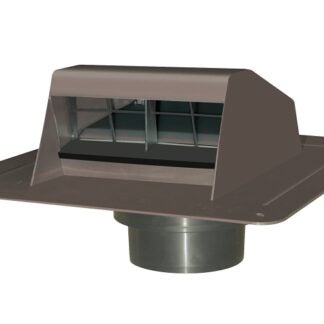 Duraflo 6013BR Roof Dryer Exhaust Vent, 5 in Duct, Brown Hood