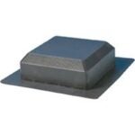 Duraflo 60PRO50G Roof Vent, 18-23/64 in OAW, 50 sq-in Net Free Ventilating Area, Polypropylene, Gray