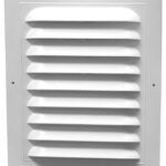 Duraflo 620812 Gable Vent, 13.848 in L, 10.862 in W, Polypropylene, White