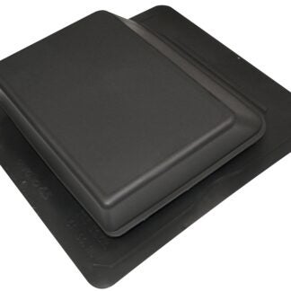 Duraflo 6065BL Roof Vent, 17.252 in OAW, 61 sq-in Net Free Ventilating Area, Polypropylene, Black