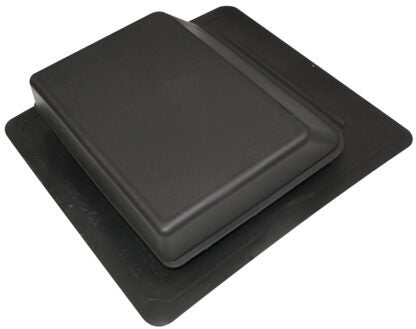 Duraflo 6065BL Roof Vent, 17.252 in OAW, 61 sq-in Net Free Ventilating Area, Polypropylene, Black