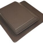 Duraflo 6065BR Roof Vent, 17.256 in OAW, 61 sq-in Net Free Ventilating Area, Polypropylene, Brown